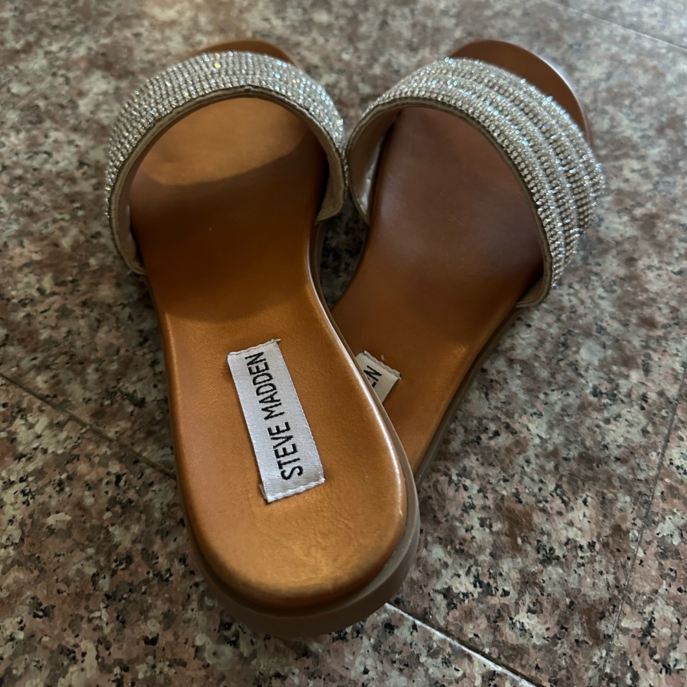 Steve Madden Rhinestone Slides - Picture 3 of 3